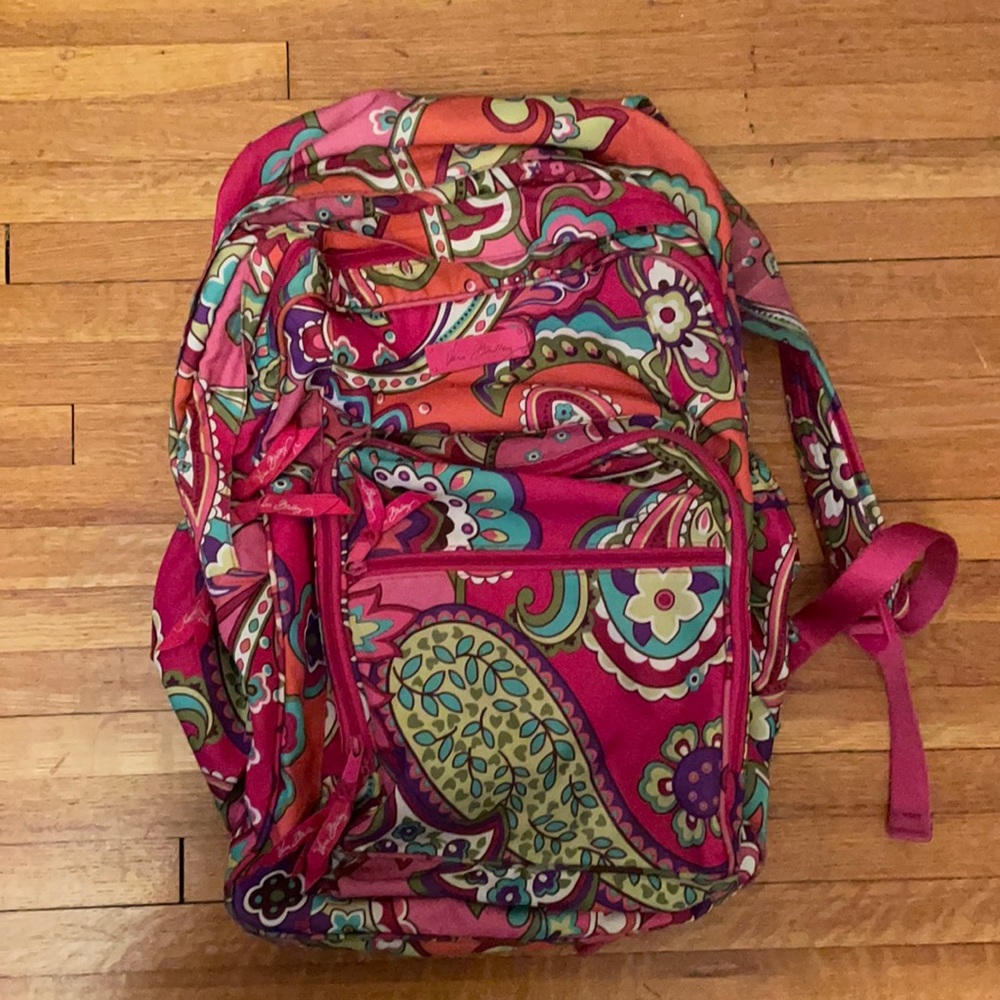 Vera Bradley backpack. Great condition. Two large pockets and two smaller ones.
